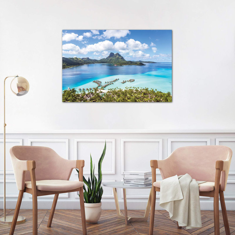 Bora Bora Island, French Polynesia I 1 Piece Wall Art on Canvas, 66.04 cm H x 45.72 cm W x 3.175 cm D