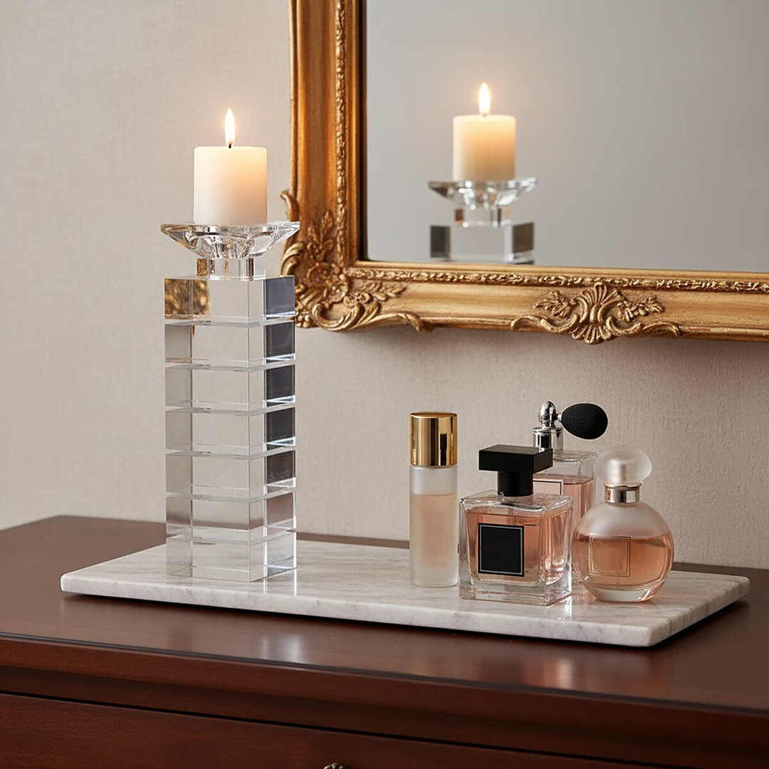 Glass Tabletop Tealight Holder