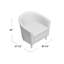 Fauteuil demi-tonneau de 31,5 po Kronos-895587019