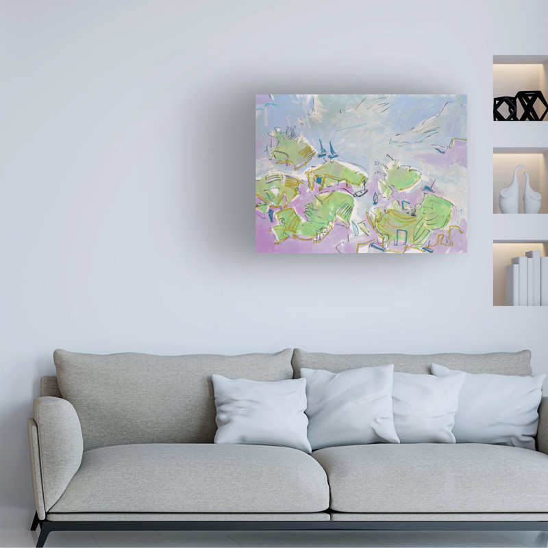 «Island II» sur toile, H 18 po x l 24 po