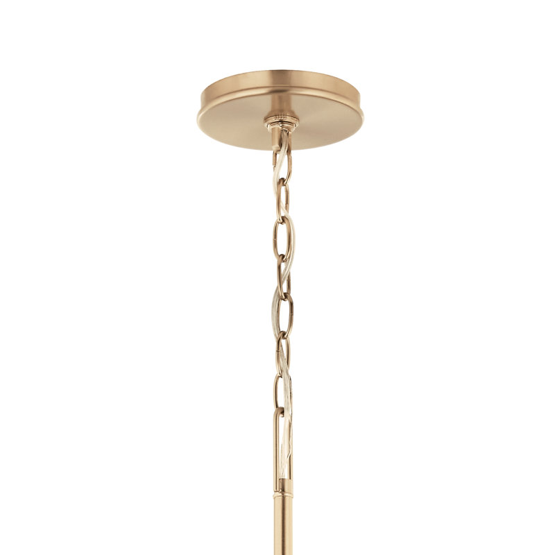 Steel Dimmable Classic / Traditional Chandelier, 6, Bronze, 22.25" H x 42" W x 42" D