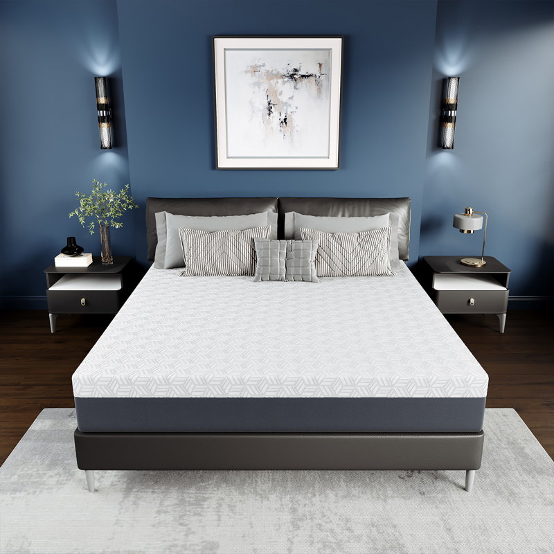 12-Inch Gel Memory Foam Mattress with TENCEL Lyocell Cover – Breathable, Supportive, and Antibacterial Comfort (Full/Queen/King)