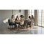 Dining Chairs, Set of 6, Linen Upholstered Accent Chairs, Back-731155440