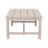 Durable Outdoor End Table - Solid Aluminum Construction, Whitewashed Birch Look - Natural Charm, Adjustable Levelers