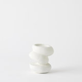 Pradier Candle Holder-White-Sm
