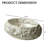 20'' Artistic Resin Vessel Sink With Stone Texture – Oval Design-117204733