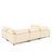 133" Corduroy Modular Sectional Sofa With Deep Seats And Wooden Legs For Living Room-84883792