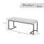Banc rembourré avec pieds en métal-1220251847