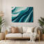 Gradient Abstract 49 Green Metal Wall Art
