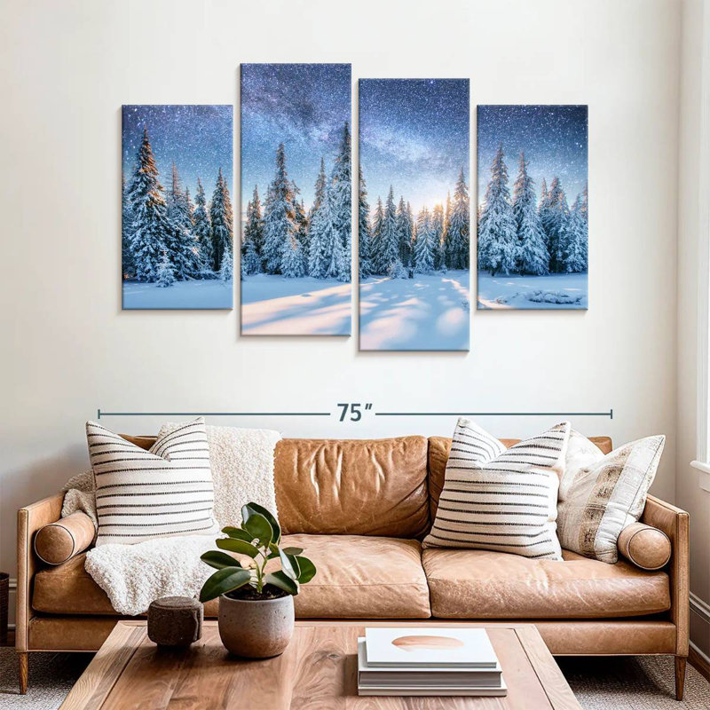 Alvord Winter Pines, 42" H x 68" W