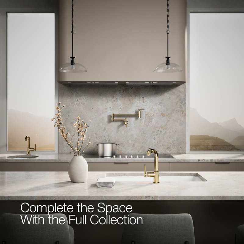 Purist® Single Handle Kitchen Faucet, French Gold