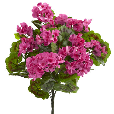 Geranium artificiel, résistant aux rayons UV (intérieur / extérieur)