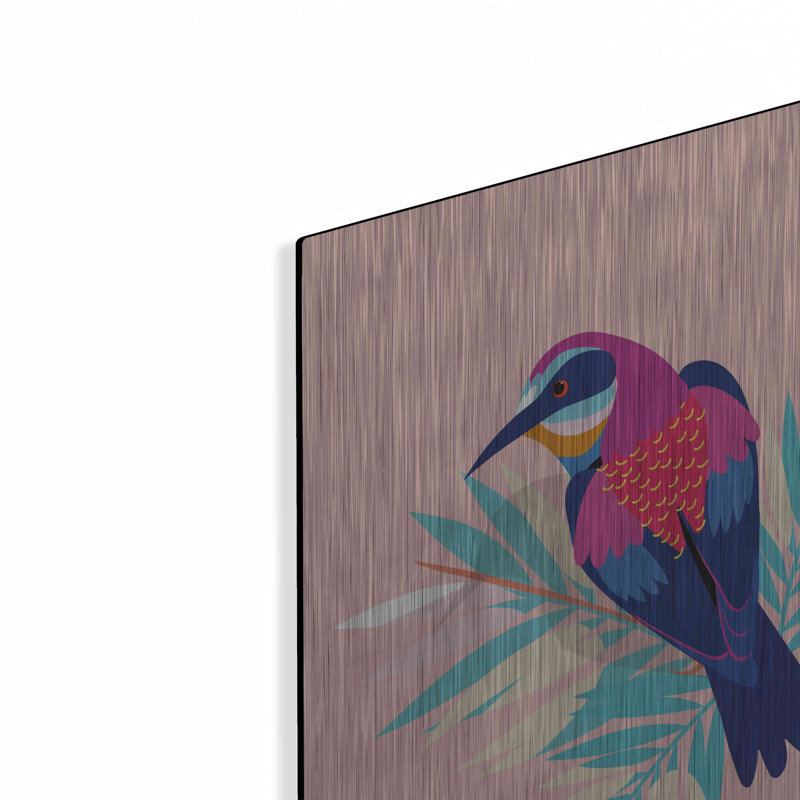 "Oiseaux exotiques II" par Omar Escalante, H 24 po x l 16 po