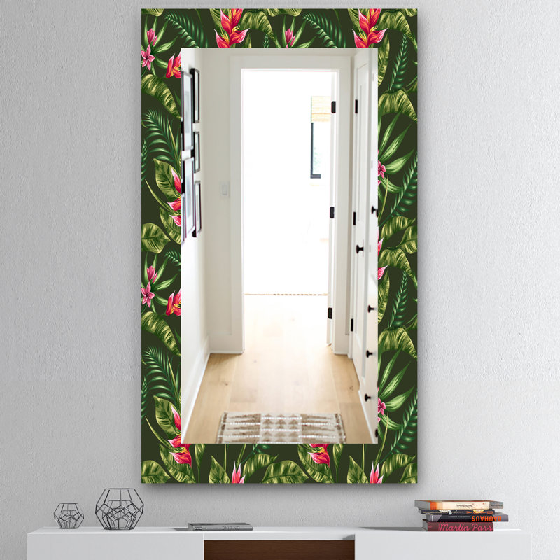 Miroir mural Obsidian Bloom, H 39,4 po x l 29,5 po