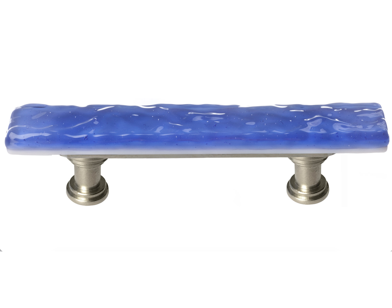 Skinny Glacier Bar / Handle Pull Pull, Polished Chrome, Sky Blue