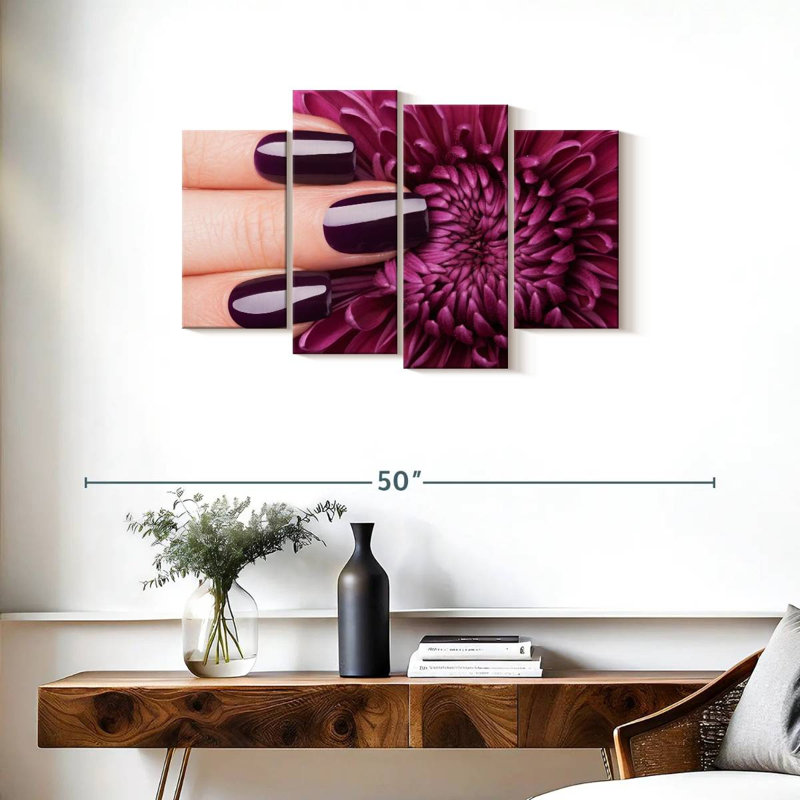 Shuttleworth Glossy Purple Nails, 22" H x 36" W