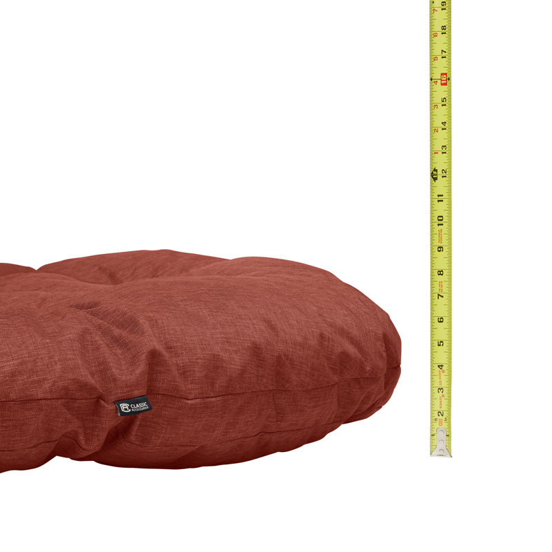 Montlake Outdoor 5'' Papasan Seat Cushion, Heather Henna