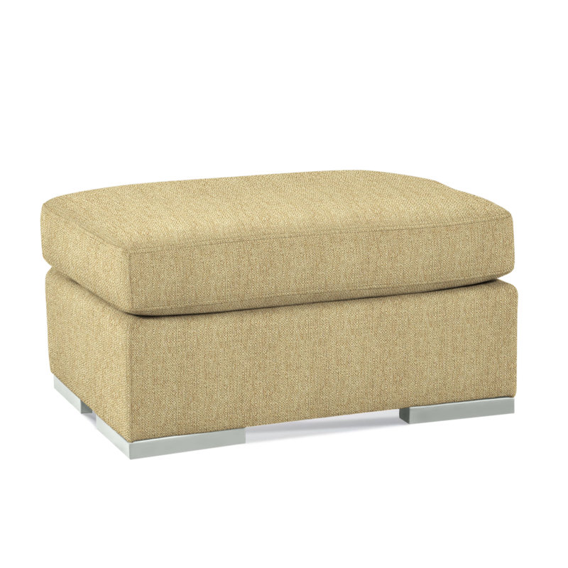 Memphis Ottoman, Beige Sugar Performance; 0863-93, Black