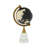 Ceramic Educational/Geographic Earth Gold Globe with Marble Base