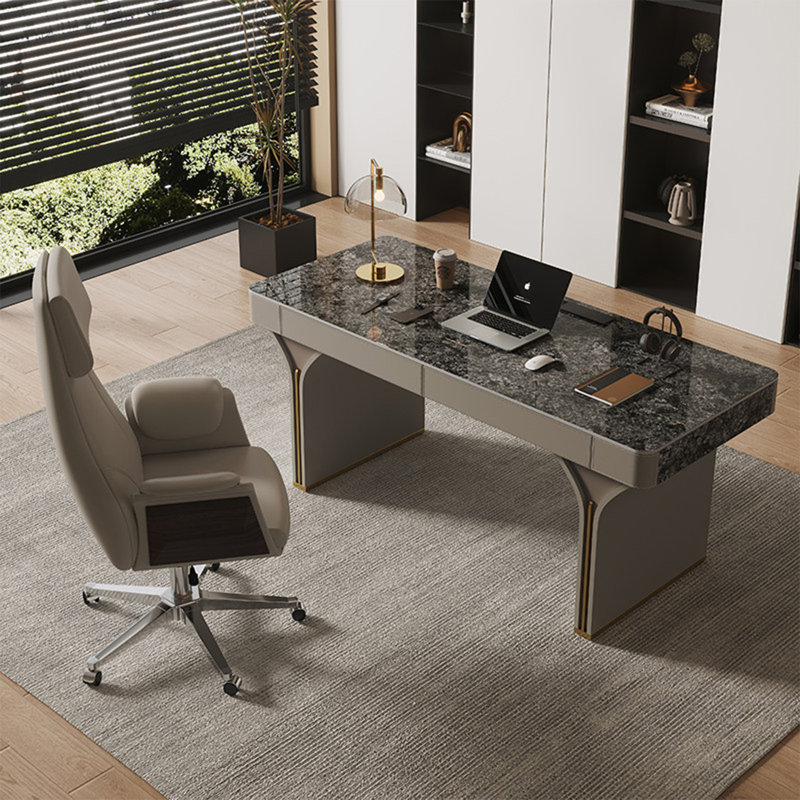 Bureau de direction 62,99 po, 29.53" H x 62.99" W x 27.56" D