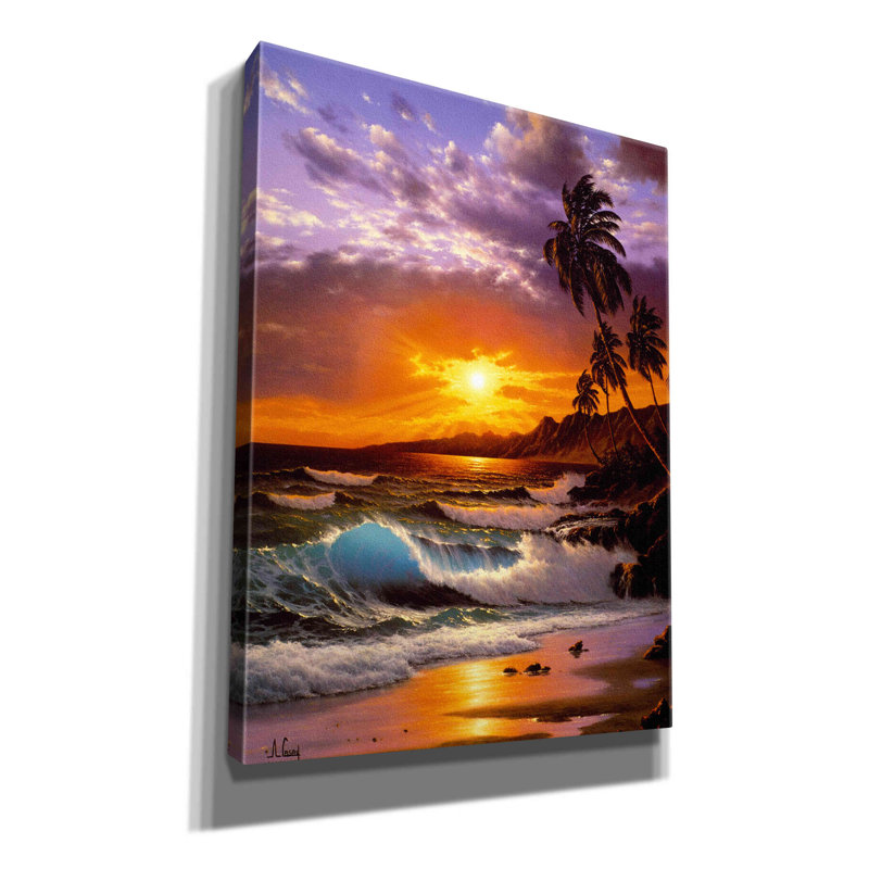 «Sunset Glow» par Anthony Casay, art mural sur toile, L 40 po x H 54 po
