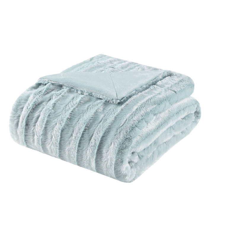 Duke Polyester Throw, Blue