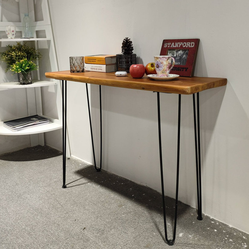 Lincolndale 42.5'' Solid Wood Top Console Table