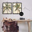 «Majestic Towering Palms», ensemble de 2 toiles flottantes encadrées noires par Ethan Harper-872039944-872039945