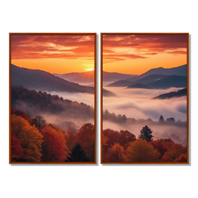 Tennessee Great Smoky Mountains Sunset II - paysages, art mural Tennessee
