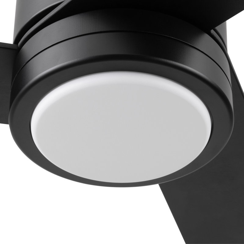 Ventilateur de plafond 52 po Mule Avani noir mat avec pales noir mat et lumière DEL