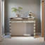Console à miroir avec 2 tiroirs
