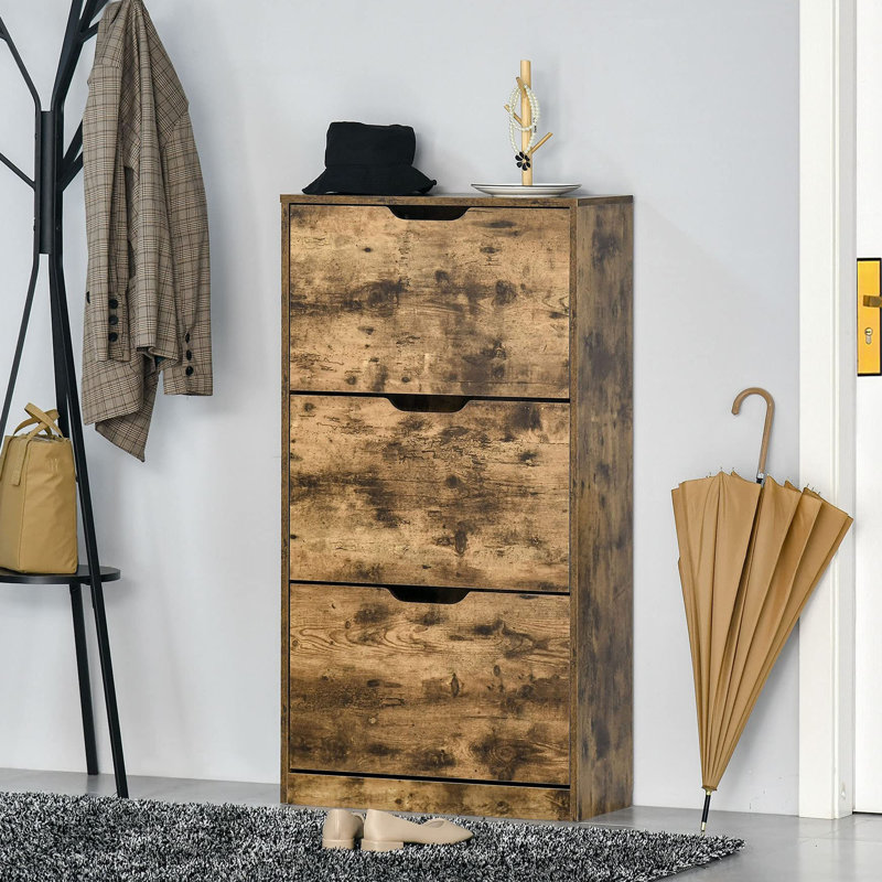 18 Pair Flip Down Shoe Storage