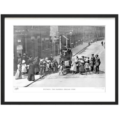 Putney, The Barrel Organ 1900 by Francis Frith - Single Picture Frame Print