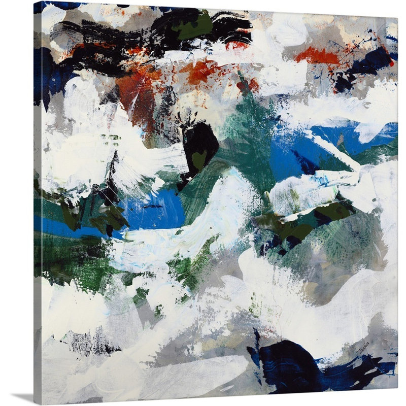 « escape ii », peinture sur toile, Toile tendue, H 12 po x l 12 po x P 1,25 po