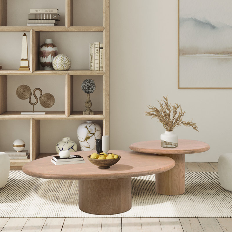 Stackable Stools, Round Nesting Tables With Wheel, In