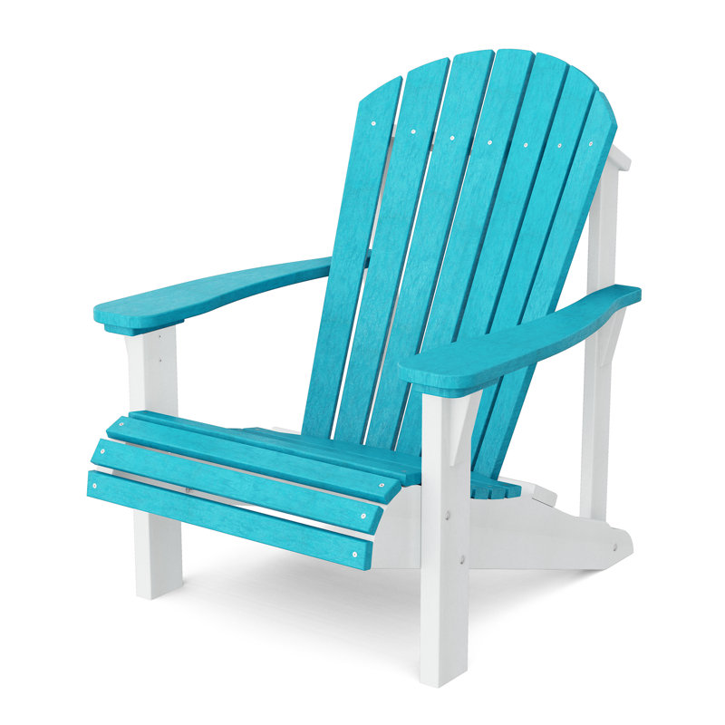 Chaise Adirondack Heritage Sunrise, Aruba Blue/White