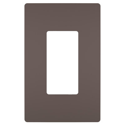 Radiant 1-Gang Decorator Rocker Screwless Wall Plate
