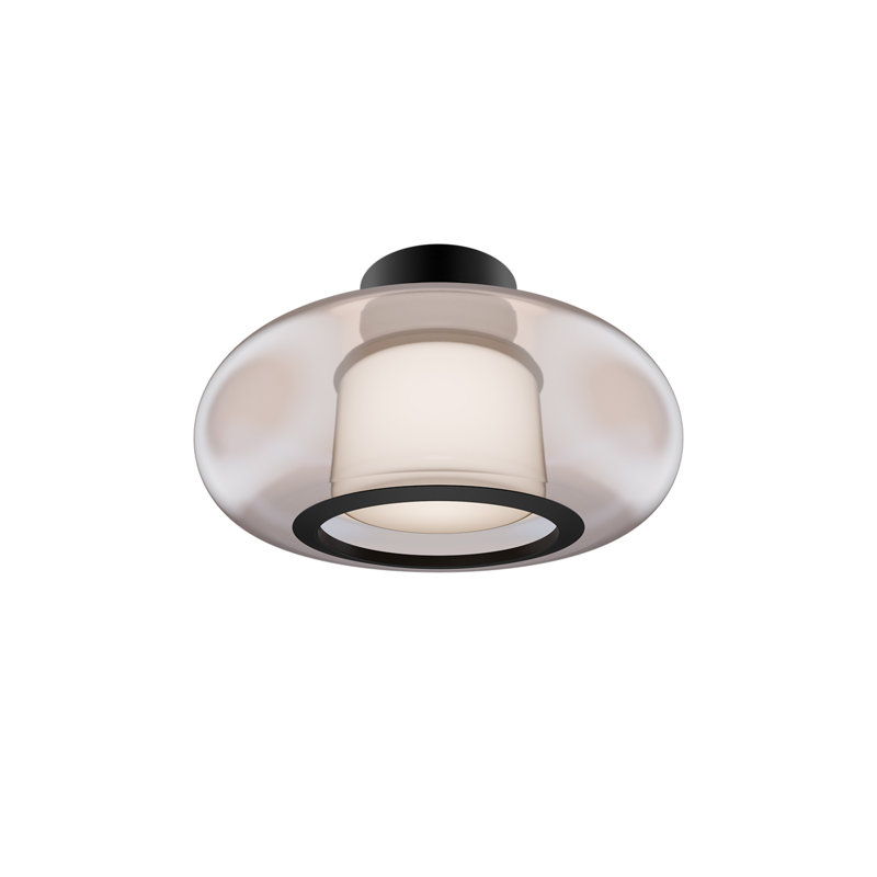 Doma Dimmable LED Semi-Flush Mount With Built in Color Temperature Adjustability Switch From 2700K/3000K/3500K/4000K, 3000K