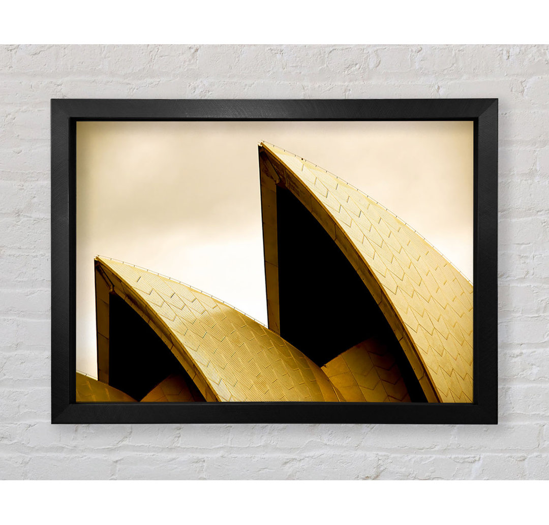 Sydney Opera House Peaks Sepia - Einzelner Bilderrahmen Kunstdrucke