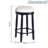 Bar Stools Set Of 2, 26" Counter Height, 360° Swivel Wooden Barstool With Fabric Upholstered Seat For Kitchen, Dining, And Living Room-1094084837