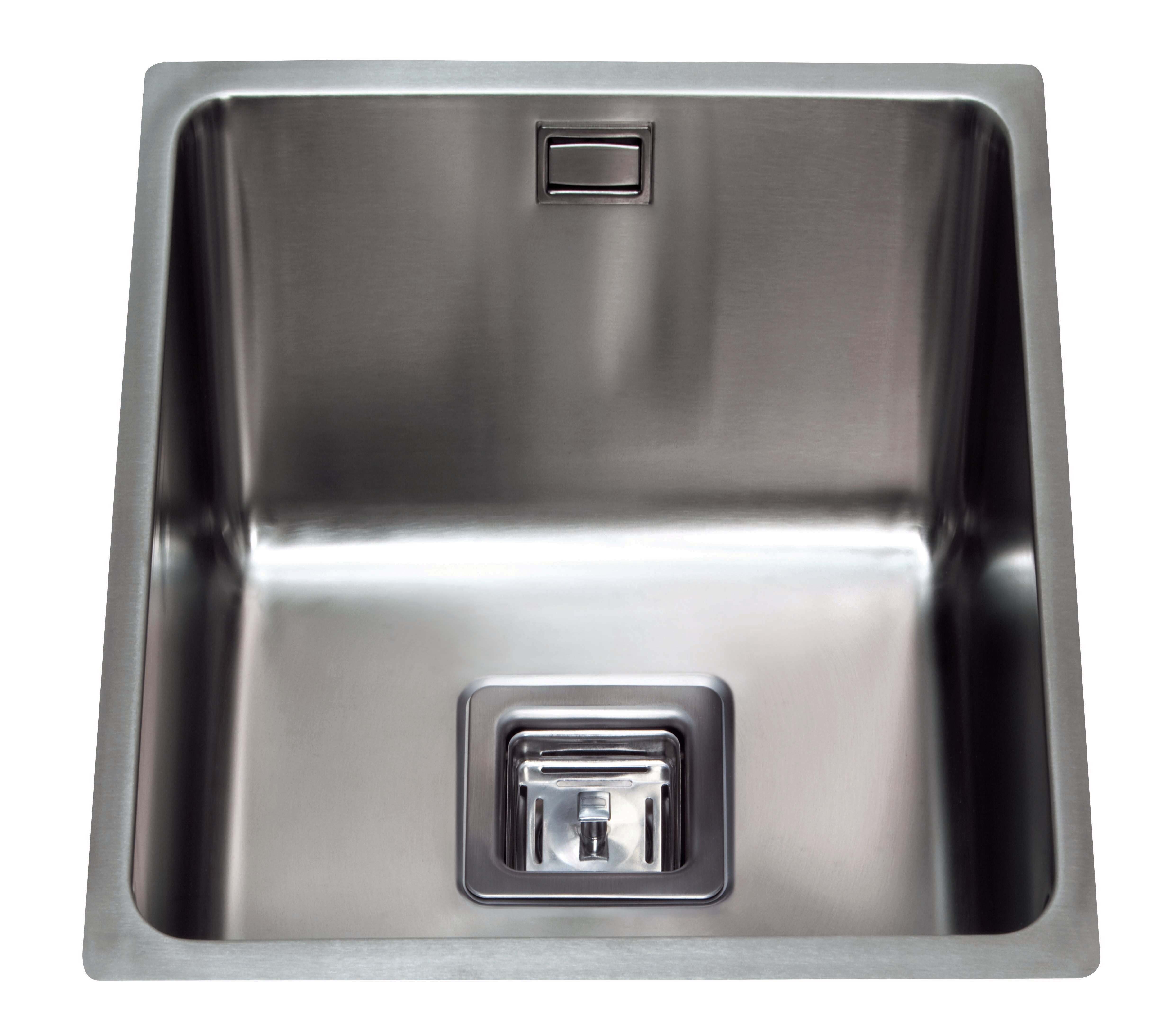 CDA 380mm W Single Bowl Stainless Steel Undermount Kitchen Sink ...