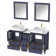 Mehara 60'' Double Bathroom Vanity with Engineered Marble Top with Mirror