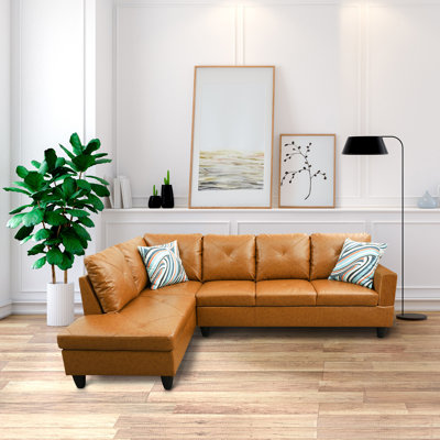 Canapé modulaire en cuir 2 pièces Alsa