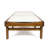 Outdoor Chaise Lounge In White Mesh - Wood For Stability Long-term Use