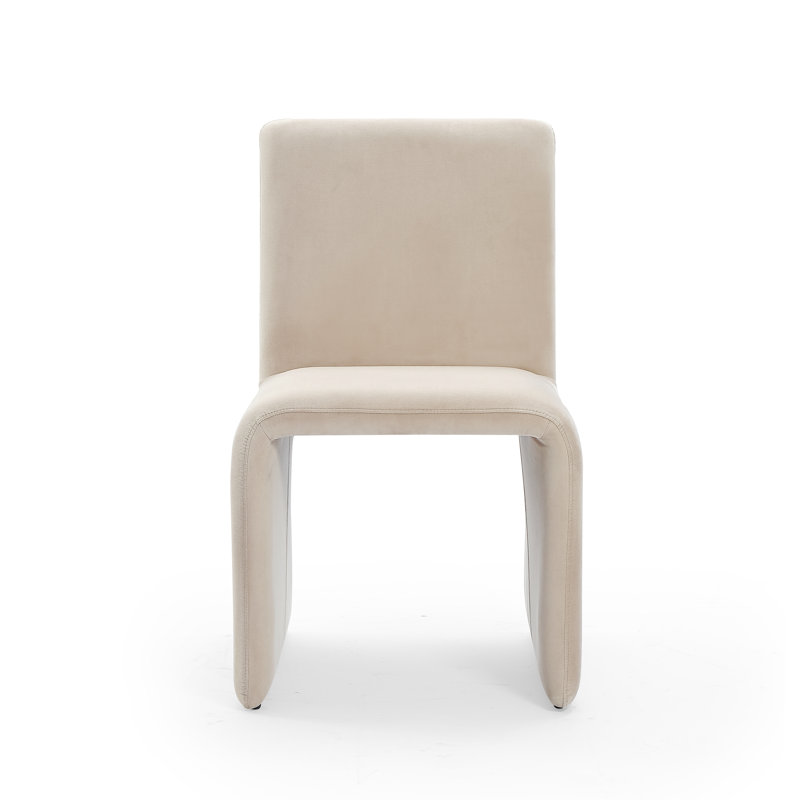 Odelia 19.5'' H Upholstered Side Chair, Sand