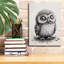 «Epic Graffiti», dessin au crayon d'une petite chouette par Momart, art mural sur toile-106173268