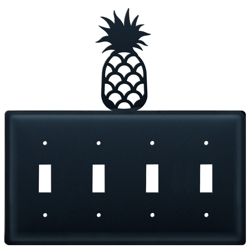 Pineapple 4-Gang Toggle Light Switch Wall Plate