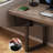 Nut-brown+Black Rectangular Solid Wood+Iron desks-1372761562