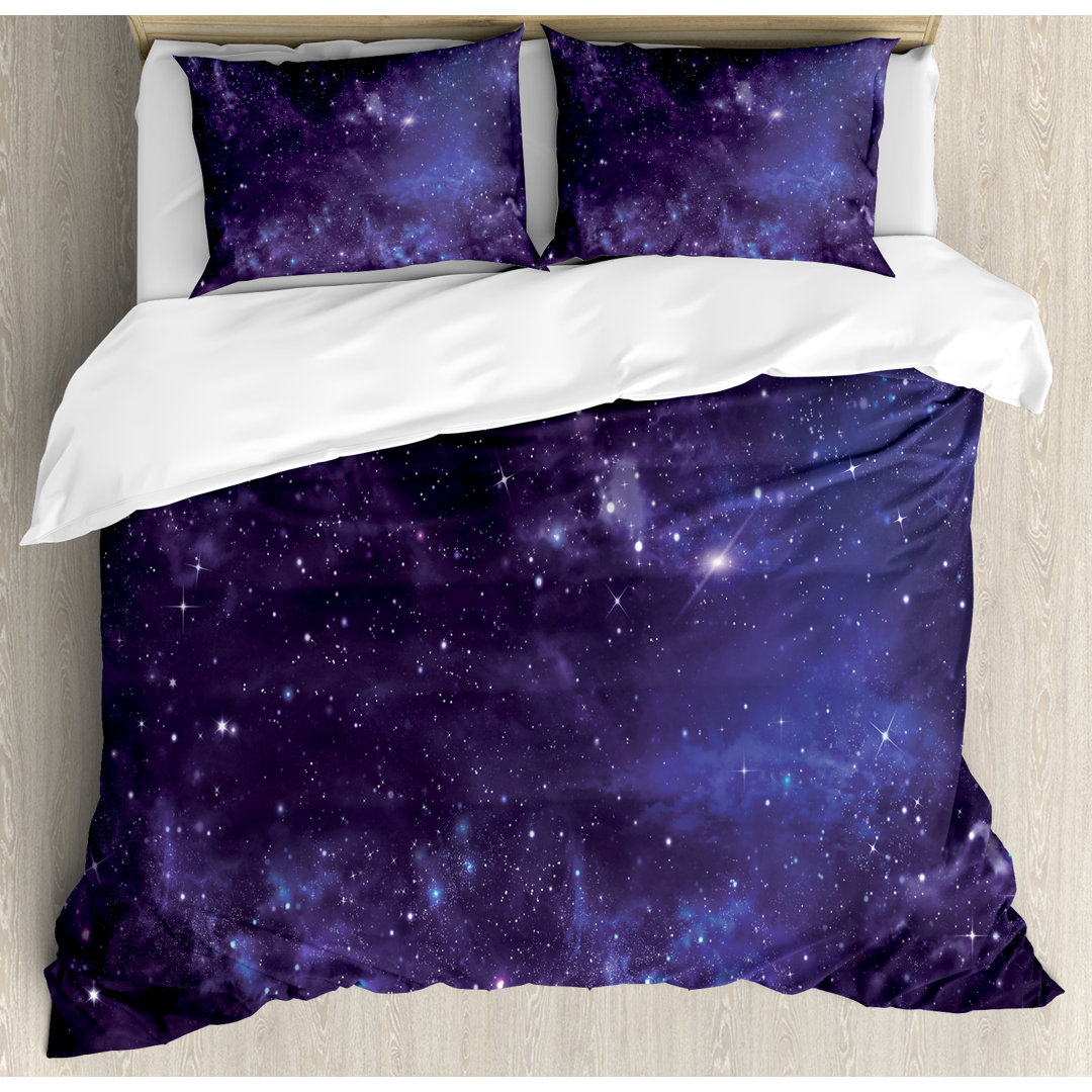 Galaxy Modern & Contemporary Duvet Cover Set Ambesonne 
