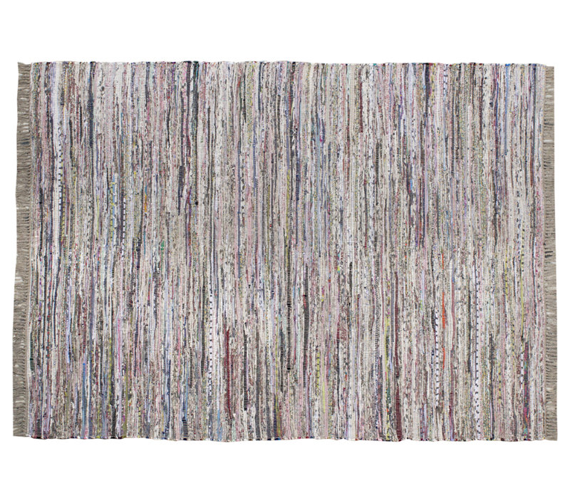 Fern Ombre Cotton Hand Woven Area Rug, Rectangle 180 x 250cm